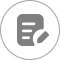 Icon depicting a form in a circle
